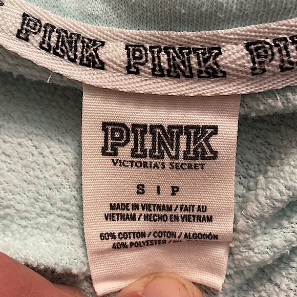 PINK Victoria’s Secret light sea foam tie-dye sweatshirt - Picture 4 of 4